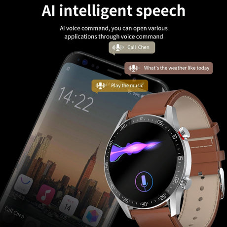 1.28 Inch Ips Screen Smart Watch With Bluetooth Call & Sleep Monitoring - Black