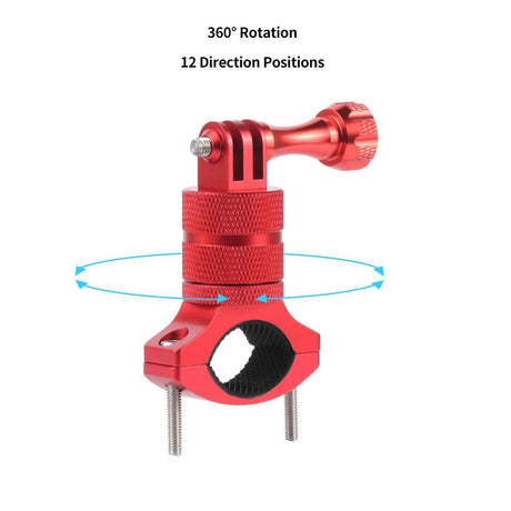 Action Camera Bicycle Mounting Bracket - Aluminum Alloy Clip