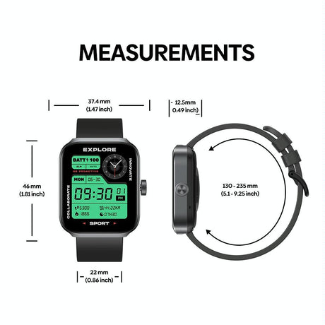 Stylish 1.78 Inch Gps Smart Watch With Bluetooth Calling Heart Rate & Blood Oxygen - Black