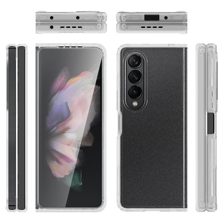 For Samsung Galaxy z Fold4 5G Transparent Frosted Hard Case - Pc + Tpu