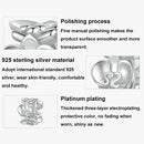 925 Sterling Silver Platinum Butterfly Orchid Flower Beads