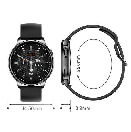 1.32 Inch Bluetooth Calling Smart Watch With Rotary Button - Pink