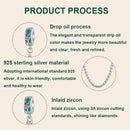 925 Sterling Silver Platinum Plated Leaf Safety Chain Bracelet