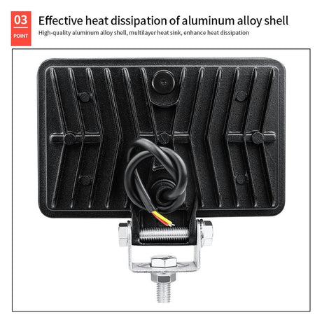 9 - 80V 18W 6000K 4 Inch Car 36Pcs Led Work Light White Light