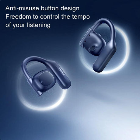 Crystal Air Conduction Bluetooth Earphones - Openbuds Ows - White
