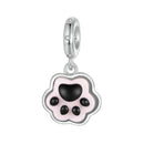 925 Sterling Silver Platinum Plated Luminous Cat Claw Pendant