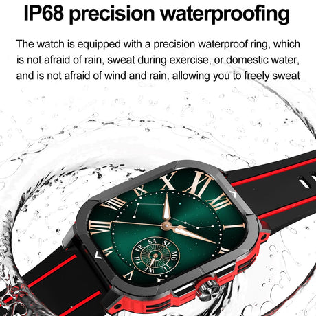 2.06 Inch Bt5.3 Ip68 Sport Smart Watch Bluetooth Call / Message / Health - Orange