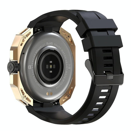 Smart Watch With Heart And Blood Monitoring Colour Screen - Black