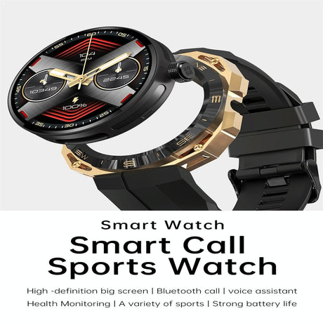 Smart Watch With Heart And Blood Monitoring Colour Screen - Black