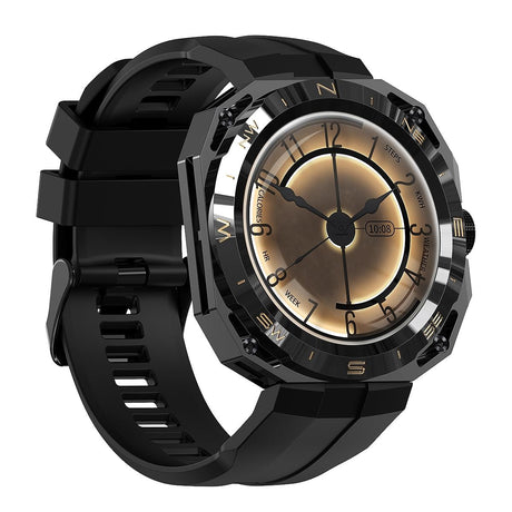 Smart Watch With Heart And Blood Monitoring Colour Screen - Black