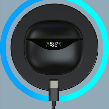 Wireless Tws Bluetooth Earphones - Stereo Sound - Black