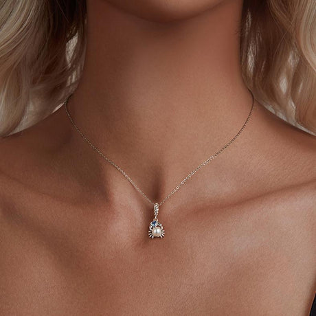 925 Sterling Silver Adorable Crab Pendant
