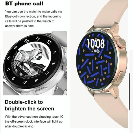 Silicone Band Smart Watch With Colour Screen - Black