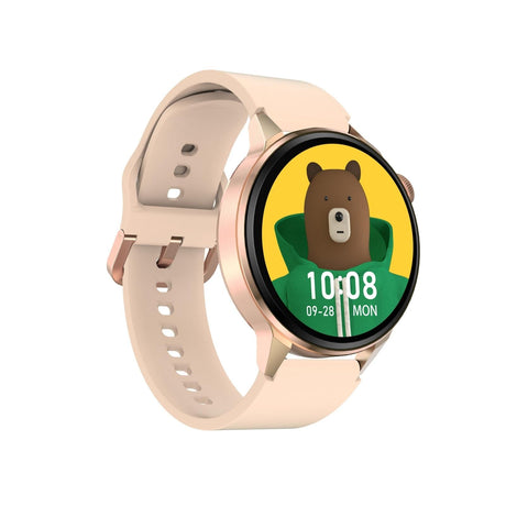 Silicone Band Smart Watch With Colour Screen - Black