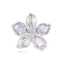 925 Sterling Silver Opal Flower Silicone Diy Beads