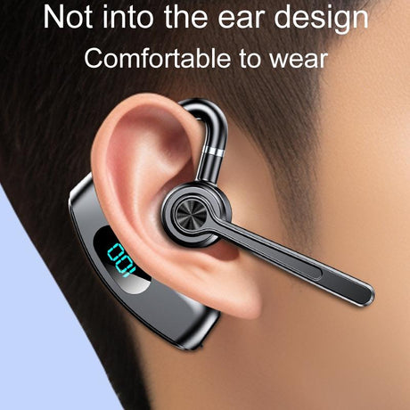 Bone Conduction Gaming Bluetooth Earphones with Noise Reduction - Black