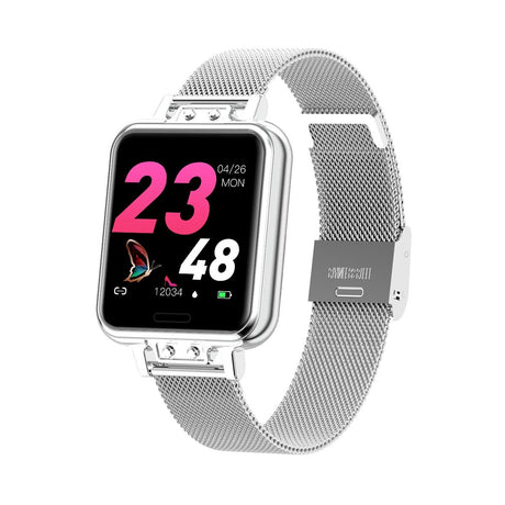 1.22 Inch Waterproof Smart Watch With Sleep & Heart Rate Monitor - Gold