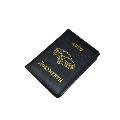 Russian Driver License Holder Genuine Leather Case - Blue