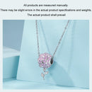 925 Sterling Silver Platinum Plated Zircon Flower Beads