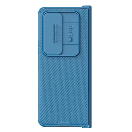 For Samsung Galaxy Z Fold4 5G Mirror Pro Camshield Case Set - Blue