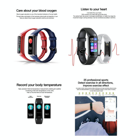 Ip67 Waterproof Smart Fitness Band - Compact And Durable - Pink