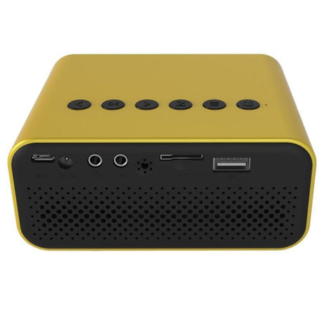 Portable Mini Home Theater Projector - 80 Lumens 1920X1080P Remote Control & Adaptor - White