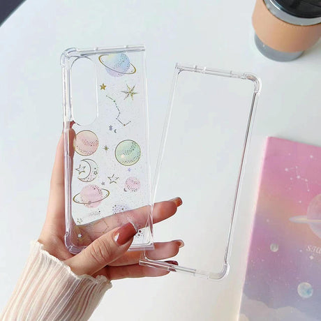 For Samsung Galaxy Z Fold4 5G Sparkling Tpu Case - Glitter Epoxy