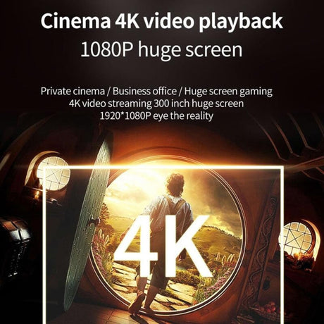 Mini Lcd Digital Projector - 2200 Lumens 800X480 Same Screen Version - White / Black