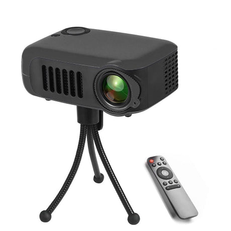 Portable 800 Lumen Home Theater Projector - 1080P Support - Black
