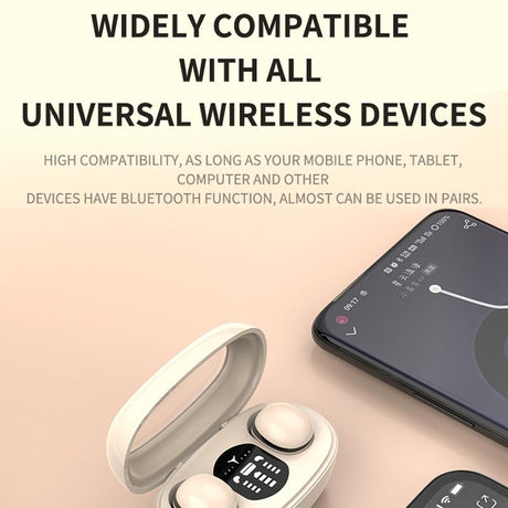 Wireless Mini Tws Earbuds with Noise Reduction and Long Battery Life - White