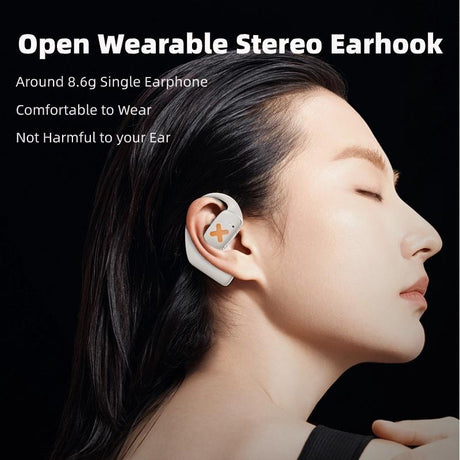 Wireless Earphones with App Control - Ear-mounted - Black