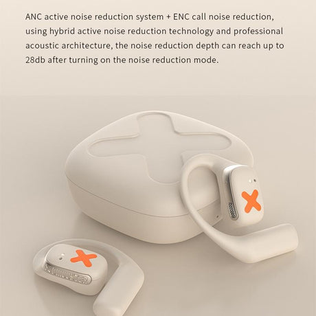 Wireless Earphones with App Control - Ear-mounted - Black