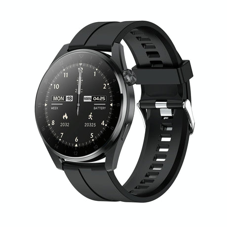 Waterproof Silicone Smartwatch With Colour Display - Silver