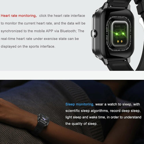 2.01 Inch 2 In 1 Bluetooth Earphone Smart Watch With Nfc & Steel Strap - Space Grey