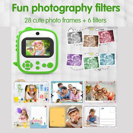 Instant Printing Camera With 2.4 Hd Screen And 32Gb Tf Card