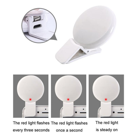 2-Pack Led Selfie Light For Mobile Phone Photography