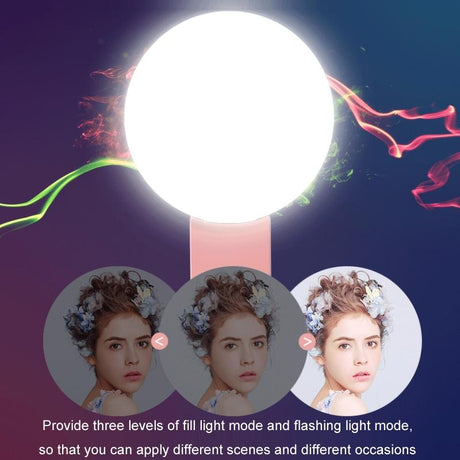 2-Pack Led Selfie Light For Mobile Phone Photography