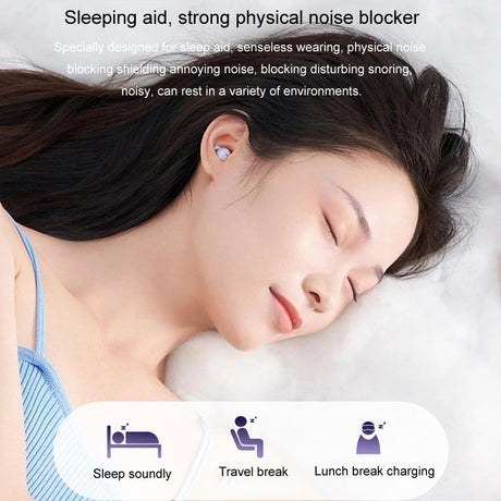 Comfortable Wireless Bluetooth Earphones - Noise Canceling - Skin Colour