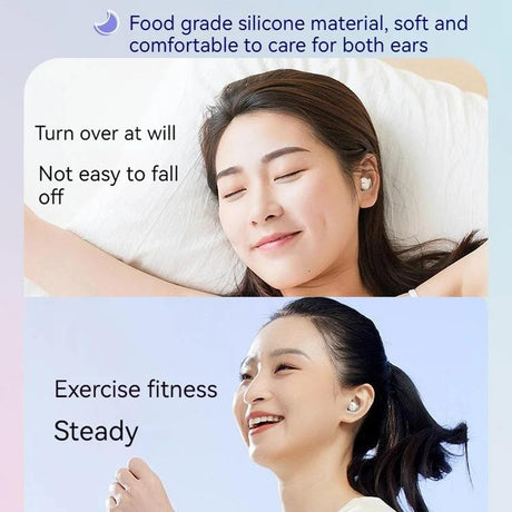 Comfortable Wireless Bluetooth Earphones - Noise Canceling - Skin Colour