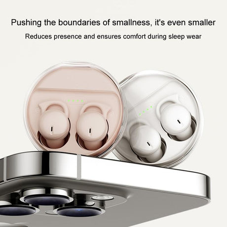 Comfortable Wireless Bluetooth Earphones - Noise Canceling - Skin Colour