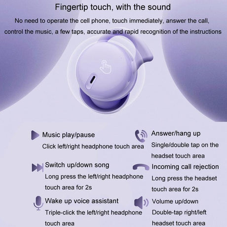 Comfortable Wireless Bluetooth Earphones - Noise Canceling - Skin Colour