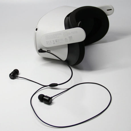 Aluminum 3.5mm Earbuds for Meta Quest 2 - Compact and Durable - Black