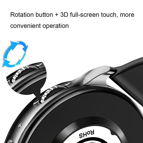 1.32 Inch Bluetooth Calling Smart Watch With Rotary Button - Black