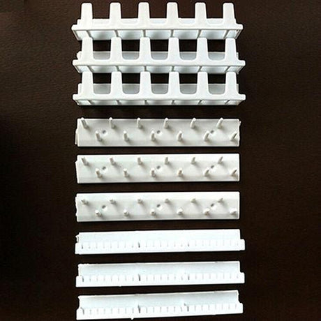 9 Piece White Adhesive Wall Jewelry Hooks