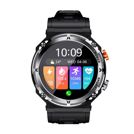 Smart Watch With Heart Rate Blood Pressure And Oxygen Monitoring - Silver