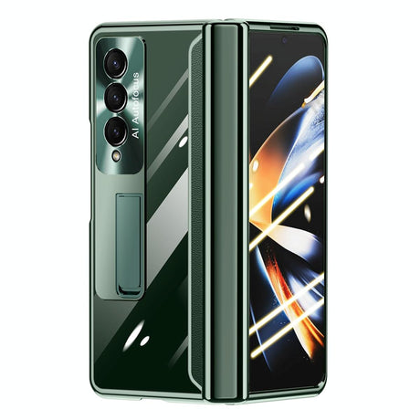 For Samsung Galaxy Z Fold4 5G Samsung Fold 4 Full Body Hinge Case - Electroplated - Gold