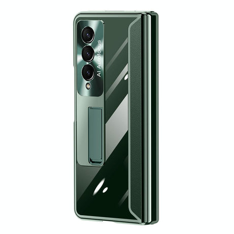 For Samsung Galaxy Z Fold4 5G Samsung Fold 4 Full Body Hinge Case - Electroplated - Gold