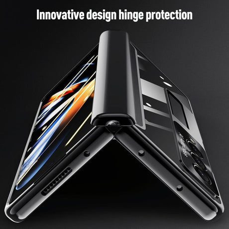 For Samsung Galaxy Z Fold4 5G Samsung Fold 4 Full Body Hinge Case - Electroplated - Gold