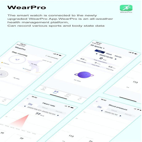 Smart Silicone Watch With Colour Screen - Silver