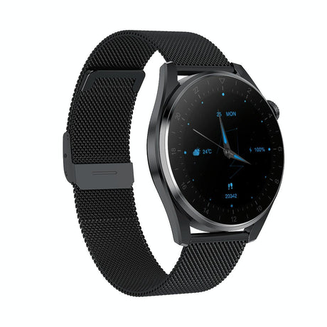 Waterproof Steel Smartwatch With Colour Screen - Ip68 - Silver